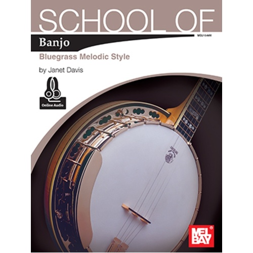 School Of Banjo Bluegrass Melodic Style Book/2CD Book