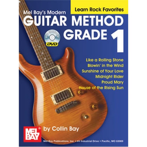 Modern Guitar Method Grade 1 Learn Rock Favorites Book/DVD by Mel Bay Publications
