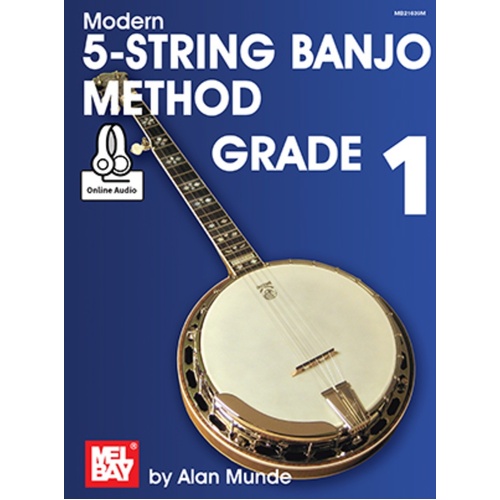 Modern 5-String Banjo Method Grade 1 Book/CD Book
