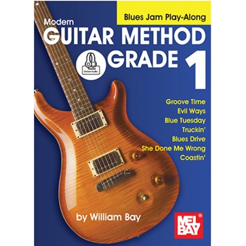 Modern Guitar Method Grade 1: Blues Jam Play-Along Book with Audio Access