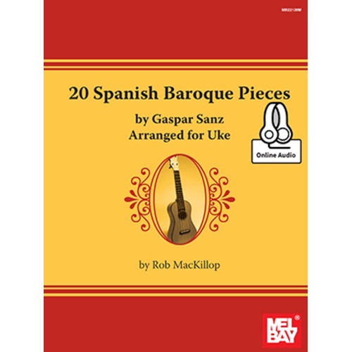20 Spanish Baroque Pieces Gasper Sanz Book/CD 