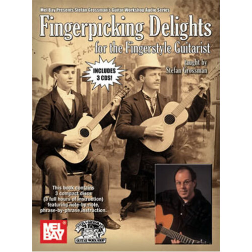 Fingerpicking Delights Fingerstyle Guitar Book/3CD (Softcover Book/CD)