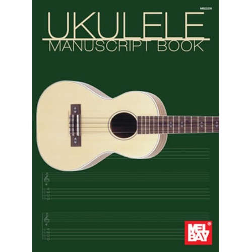 Ukulele Manuscript Book - 32 Pages (Notation & Tab)