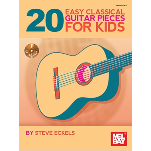 20 Easy Classical Guitar Pieces For Kids Softcover Book/CD