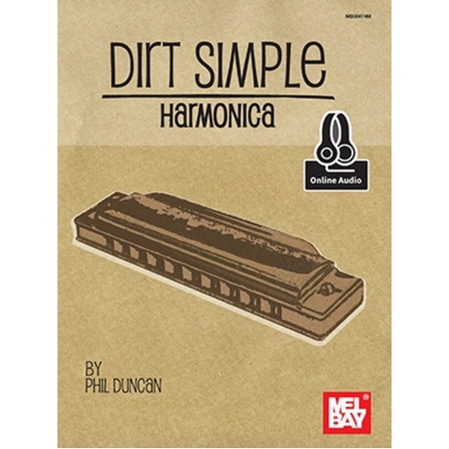 Dirt Simple Harmonic Book with Online Audio Access for Diatonic Harmonica