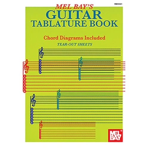 Guitar Tab & Manuscript Book (Treble Clef & Tab), 48 Pages, Mel Bay Publications