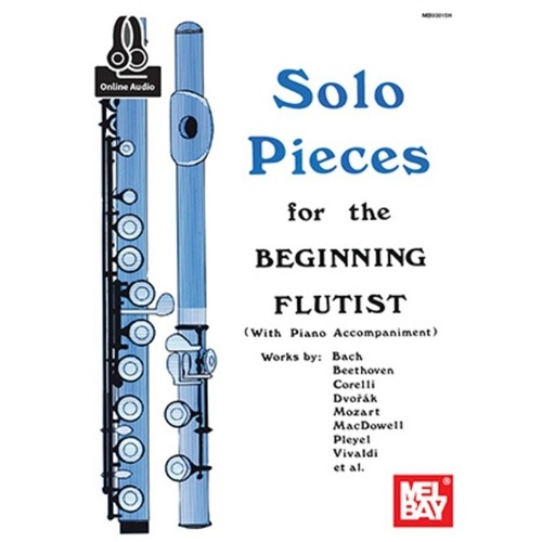 Solo Pieces for the Beginning Flutist by Dona Gilliam - 52 Pages, Includes Piano Accompaniment & Online Audio Access
