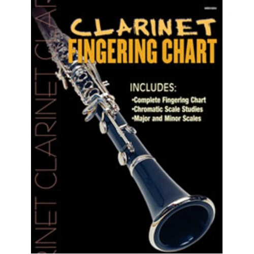 Clarinet Fingering Chart by William Bay, Mel Bay Publications, 4 Pages