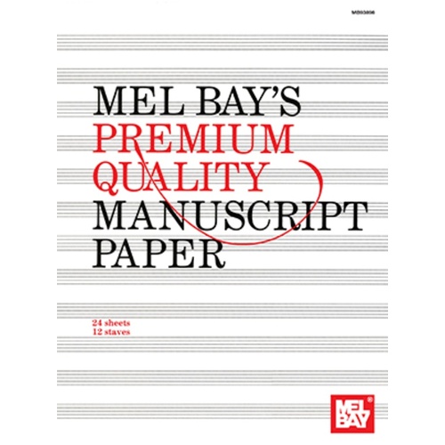 Premium Quality Manuscript Paper 12 Stave 96 Page