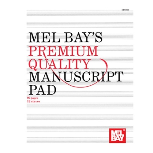 Premium Quality 96-Page Manuscript Pad with Heavy Cover and Three-Ring Punched Sheets