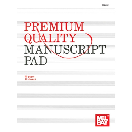 Premium Quality Manuscript Pad 10 Stave 96 Page