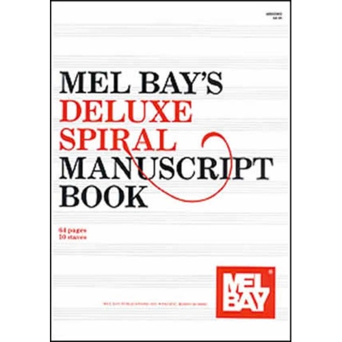 Deluxe Spiral Manuscript Book 64 Pages 10 Stave