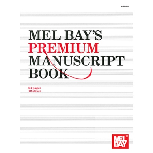 Premium Manuscript Book 64 Pages 12 Stave