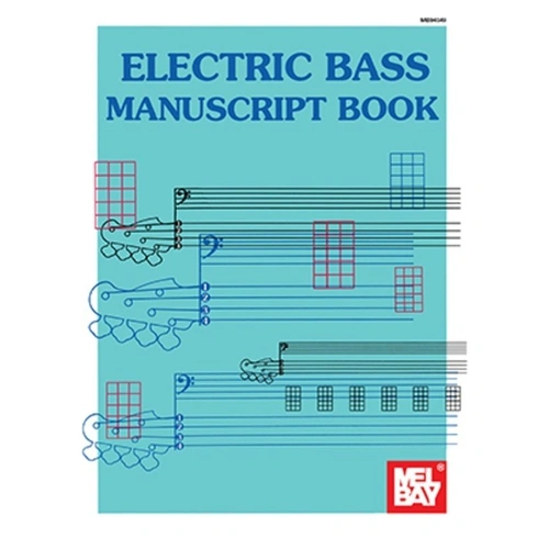 Electric Bass Manuscript Tab & Notation Book, 32 Pages, Mel Bay Publications