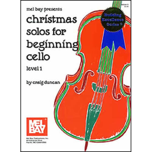 Christmas Solos For Beginning Cello (Softcover Book)