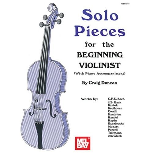 Solo Pieces for the Beginning Violinist by Craig Duncan - 52 Pages, Includes Keyboard Accompaniment, 20-Page Pull-Out Part