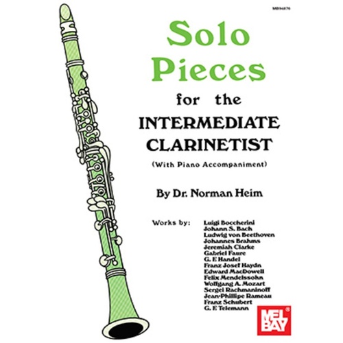 Solo Pieces For The Intermediate Clarinetist (Softcover Book)