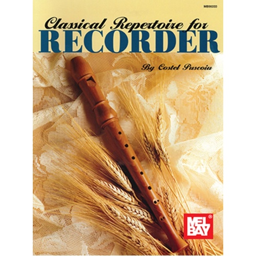 Classical Repertoire For Recorder (Softcover Book)