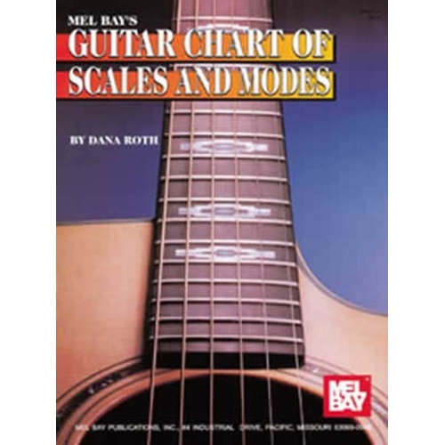 Guitar Scales and Modes Chart by Dana Roth, Mel Bay Publications, 4 Pages