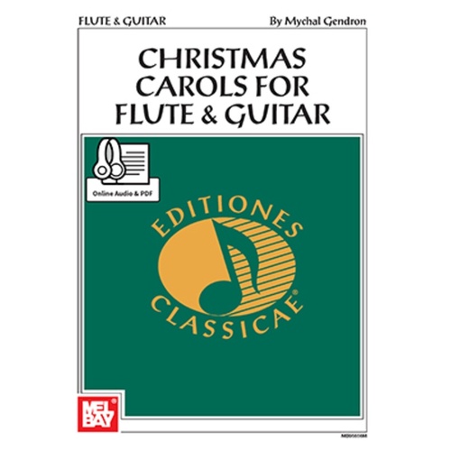 Christmas Carols For Flute And Guitar Book/Oa/Pdf (Softcover Book/Online Audio) Book
