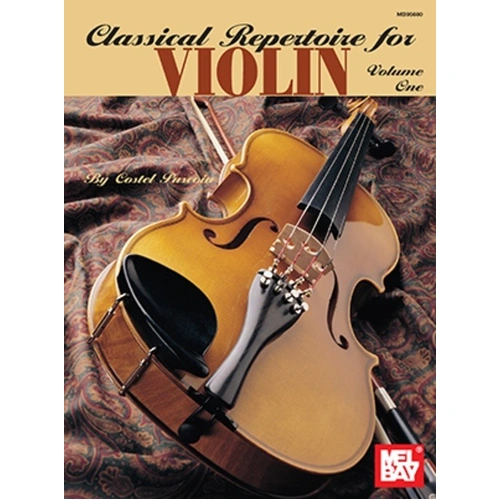 Classical Repertoire for Violin Volume 1 by Costel Puscoiu, 136 Pages, Easy Keys, Piano Accompaniment Included
