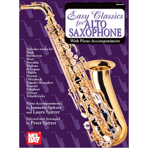 Easy Classics For Alto Saxophone (Softcover Book)