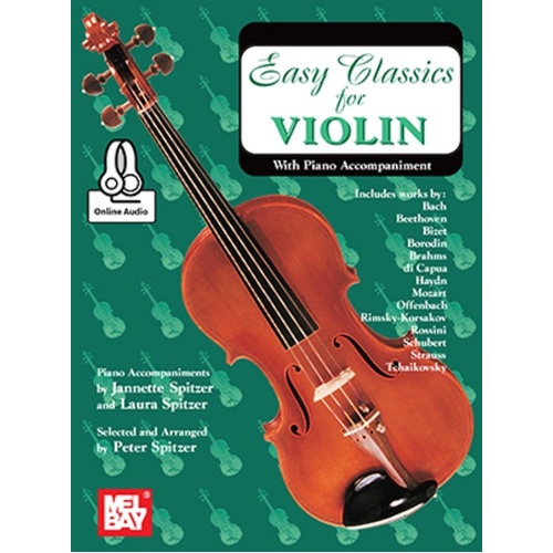Easy Classics for Violin with Piano Accompaniment Book