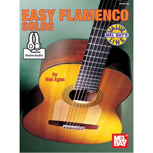 Easy Flamenco Solos Book with Online Audio Download by Mel Agen, 32 Pages, Guitar, Mel Bay Publications