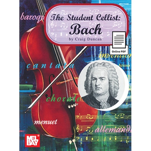 Student Cellist: Bach Book/Pdf