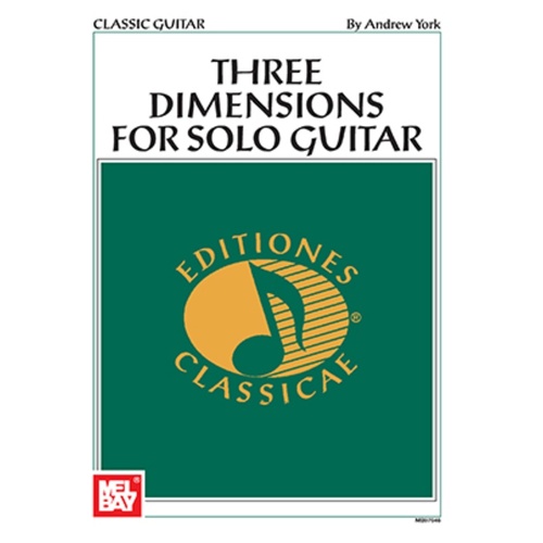 Andrew York Three Dimension For Solo Guitar (Softcover Book)