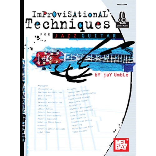 Improvisational Techniques For Jazz Guitar Book/CD Book