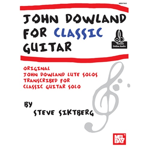 John Dowland For Classic Guitar Book