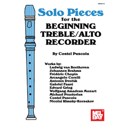 Solo Pieces Beginning Treble/Alto Recorder Book/Pdf Book