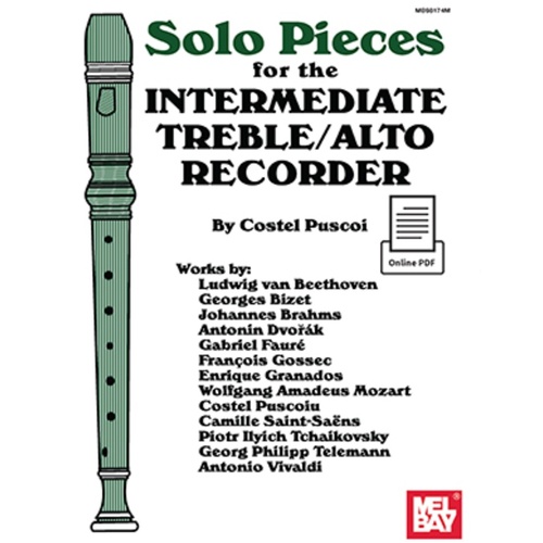 Solo Pieces Intermed Treble/Alto Recorder Book/Pdf (Softcover Book/Online Media) Book