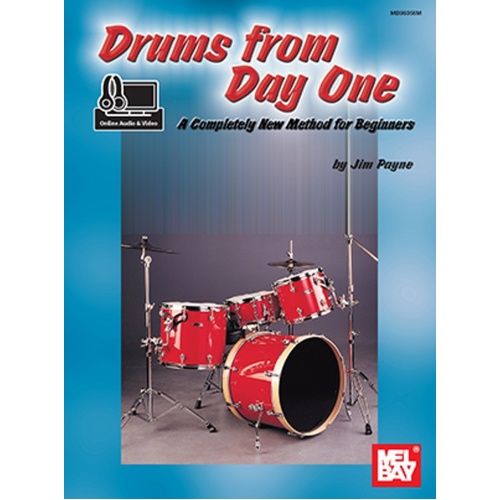 Drums From Day One Book/Oa/Ov (Softcover Book/Online Media) Book