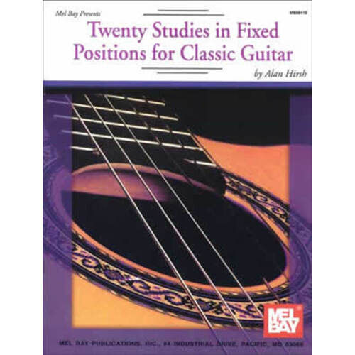 Twenty Studies In Fixed Positions For Classic Guitar (Softcover Book)