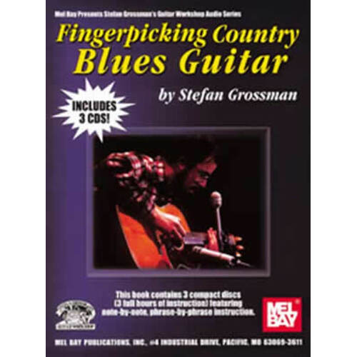 Fingerpicking Country Blues Guitar Softcover Book/CD