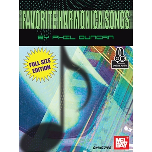 Favourite Harmonica Songs Qwikguide Book and CD by Mel Bay Publications