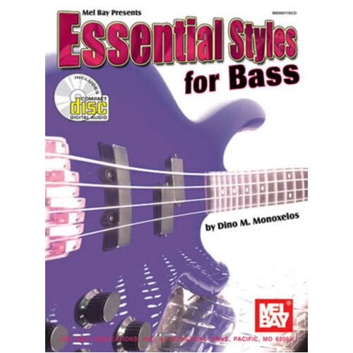 Essential Styles For Bass Book/CD Book