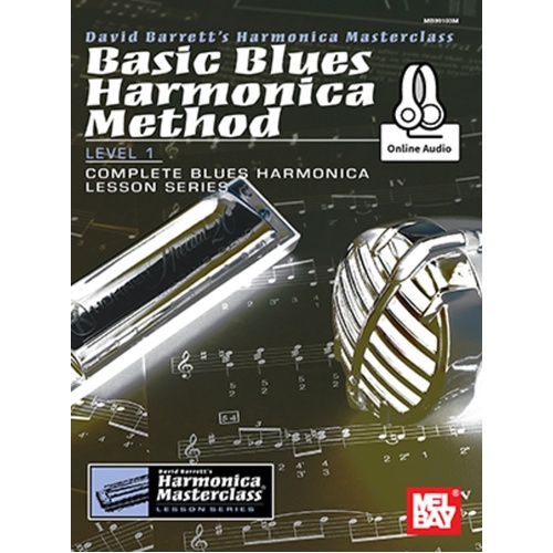 Basic Blues Harmonica Method Level 1 Book/Oa (Softcover Book/Online Audio) Book