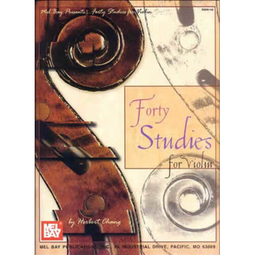 Forty Studies For Violin (Softcover Book)