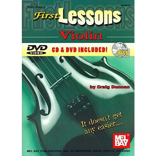 First Lessons Violin Book/CD/DVD (Softcover Book/CD/DVD) Book