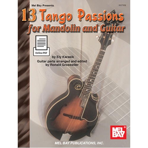 13 Tango Passions For Mandolin And Guitar Book/Pdf Book