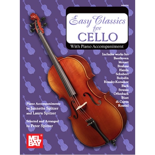 Easy Classics For Cello And Piano (Softcover Book)