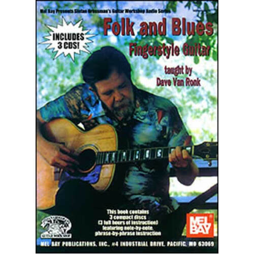 Folk And Blues Fingerstyle Guitar Softcover Book/CD