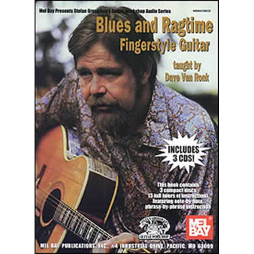 Blues And Ragtime Fingerstyle Guitar Softcover Book/CD