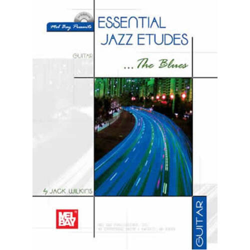 Essential Jazz Etudes The Blues For Guitar Softcover Book/CD