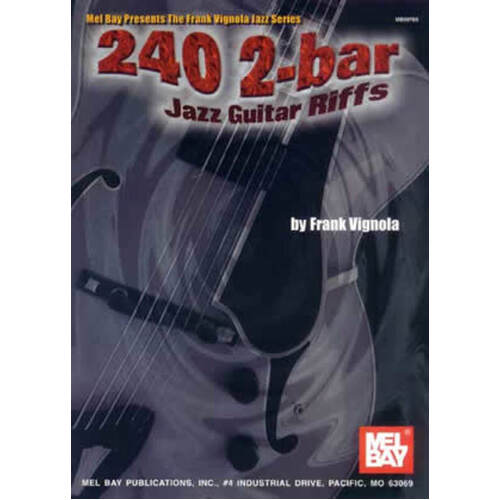 240 2 Bar Jazz Guitar Riffs Book