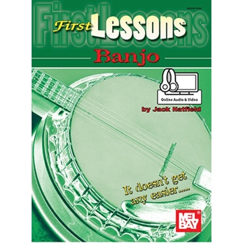 First Lessons Banjo Book with CD and DVD by Mel Bay Publications