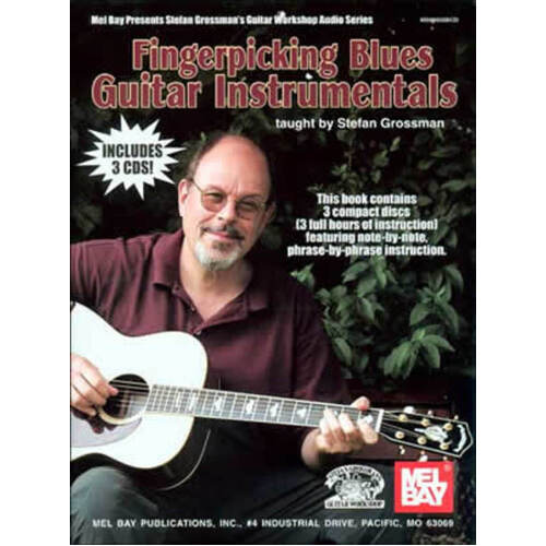 Fingerpicking Blues Guitar Instrumentals Book CD (Softcover Book/CD)